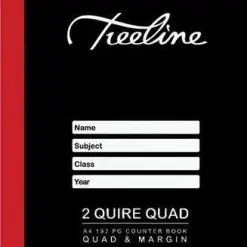 A4 Hard Cover 2 Quire Quad Ruled Counter Book  192 Pages