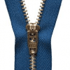 Denim/JeanZip Brass