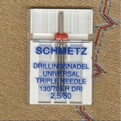 Schmetz Triple/ Drilling Domestic Sewing Machine Needle