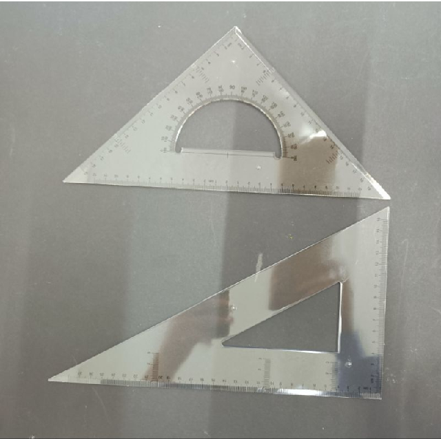 Set Square Set of 2 Squares with in-built Protractor  SCH80H