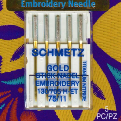 Schmetz Gold Embroidery Needle