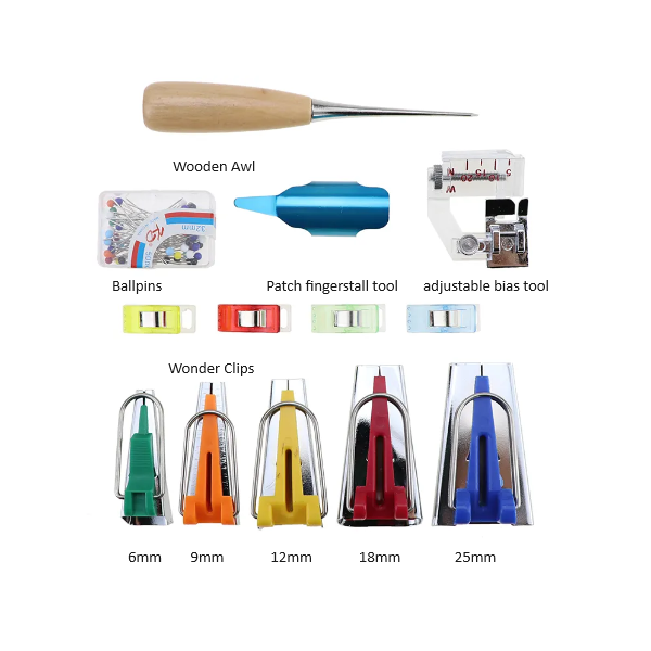 Bias Tape Maker Kit  13 Piece Set - Image 2